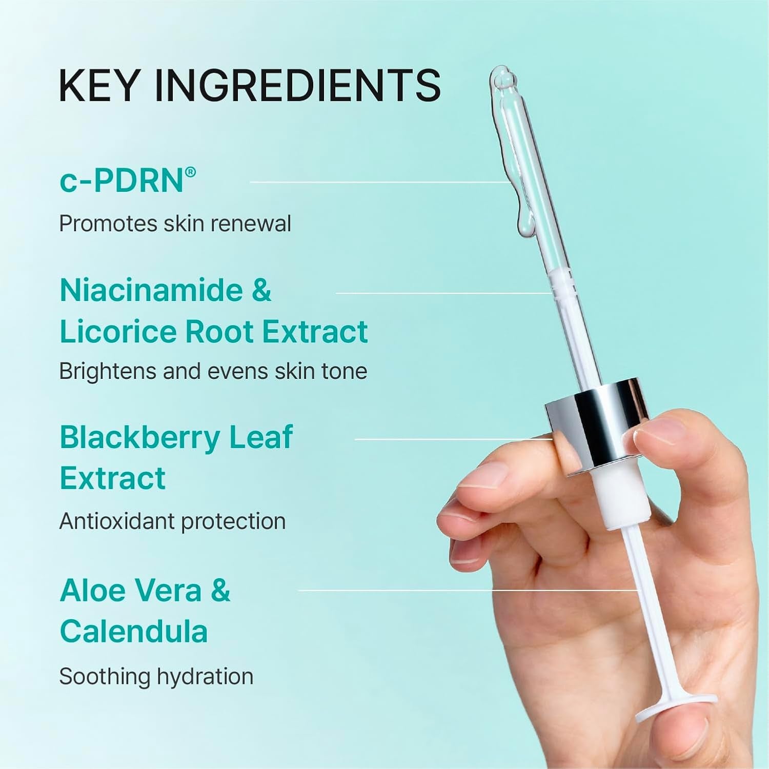 ® Turnover Ampoule, C-Pdrn® – Original Salmon DNA PDRN Face Serum for Rejuvenation, Firming, Hydration & Youthful Glow, Refines Skin Texture. Korean Skincare (1.01 Fl Oz)